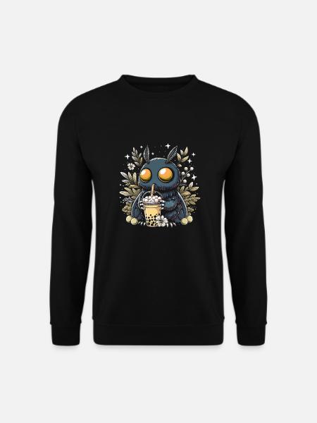 Mothman Bubble Tea - Unisex Sweatshirt - black