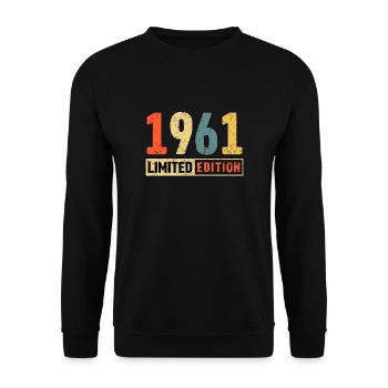 Edition limitée 1961 - Sweat-shirt Unisexe - noir - Devant - Alina (178cm) & Michal (187cm)