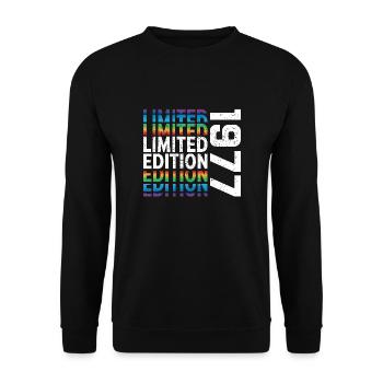 Limited Edition 1977 - Unisex Sweatshirt - black - Front - Alina (178cm) & Michal (187cm)