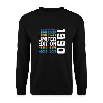 Limited Edition 1990 - Unisex Sweatshirt - black - Front - Alina (178cm) & Michal (187cm)