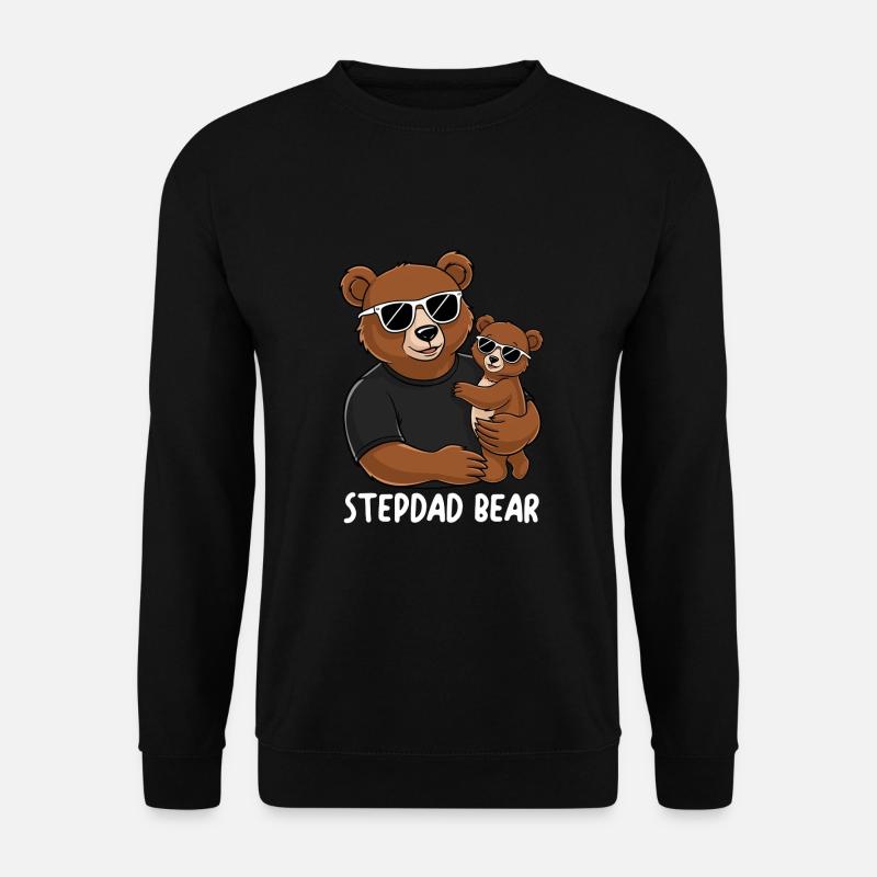 Stepdad Bear - Unisex Sweatshirt - black