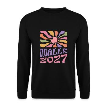 Malle 2027 - Unisex Sweatshirt - black - Front - Alina (178cm) & Michal (187cm)