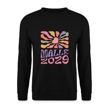 Malle 2029 - Unisex Pullover - Schwarz - Vorne - Alina (178cm) & Michal (187cm)