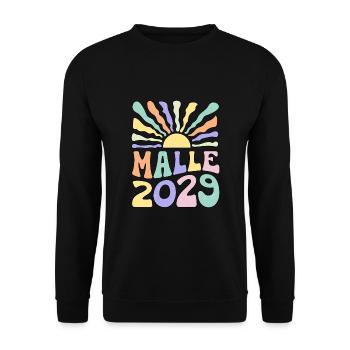 Malle 2029 - Unisex Pullover - Schwarz - Vorne - Alina (178cm) & Michal (187cm)