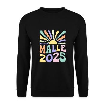 Malle 2025 - Unisex Pullover - Schwarz - Vorne - Alina (178cm) & Michal (187cm)