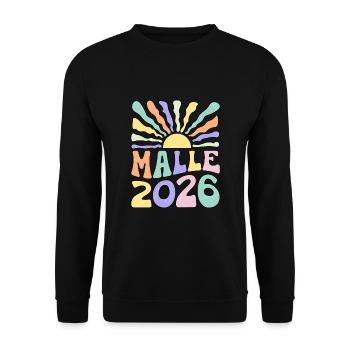Malle 2026 - Unisex Pullover - Schwarz - Vorne - Alina (178cm) & Michal (187cm)