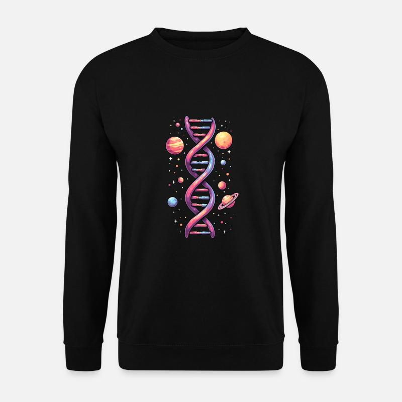 Espace ADN double hélice - Sweat-shirt Unisexe - noir
