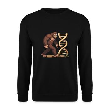 Bigfoot DNA - Unisex Pullover - Schwarz - Vorne - Alina (178cm) & Michal (187cm)
