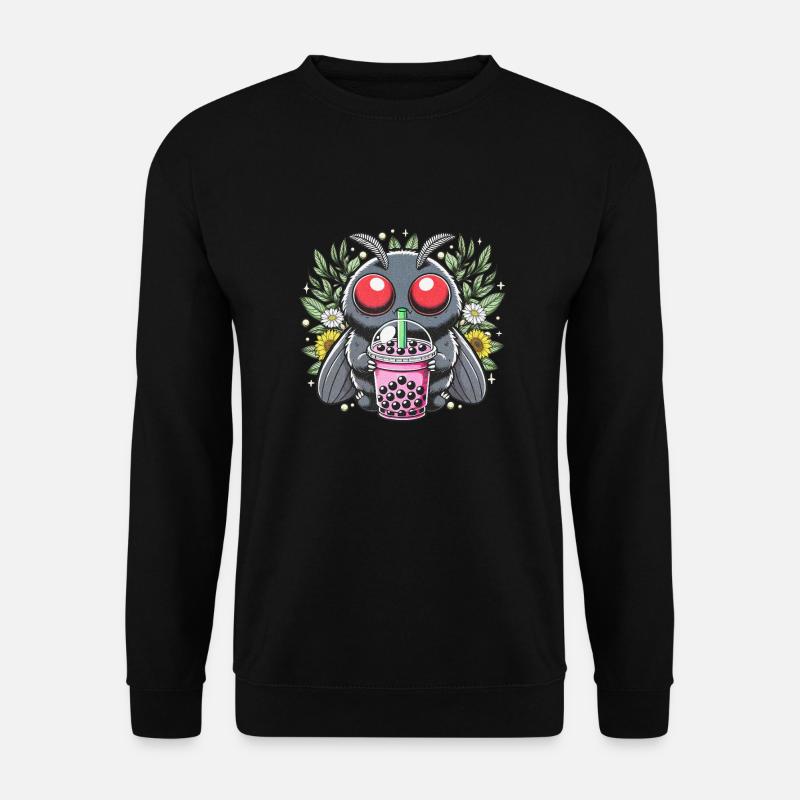 Mothman Bubble Tea - Unisex Sweatshirt - black