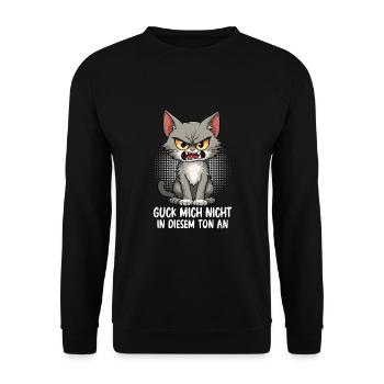 Ne me regarde pas sur ce ton - Sweat-shirt Unisexe - noir - Devant - Alina (178cm) & Michal (187cm)