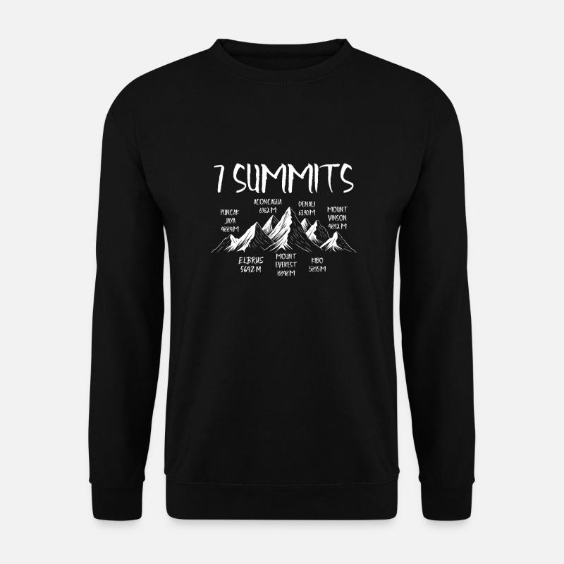 7 sommets Puncak Jaya - Sweat-shirt Unisexe - noir