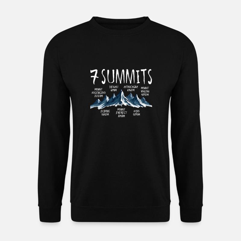 7 Summits Kosciuszko - Unisex Sweatshirt - black