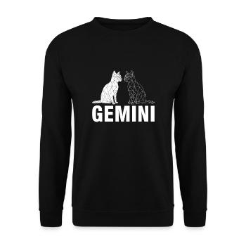 Gémeaux - Sweat-shirt Unisexe - noir - Devant - Alina (178cm) & Michal (187cm)