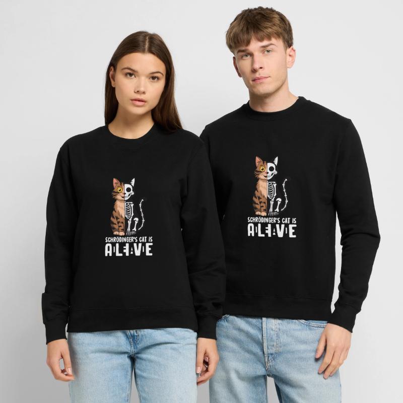 Schrödinger's Cat Dead and Alive Unisex Sweatshirt