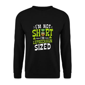 Je ne suis pas petit, j’ai la taille d’un lutin - Sweat-shirt Unisexe - noir - Devant - Alina (178cm) & Michal (187cm)