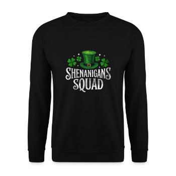 Shenanigans Squad - Unisex Sweatshirt - black - Front - Alina (178cm) & Michal (187cm)
