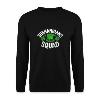 Shenanigans Squad - Unisex Sweatshirt - black - Front - Alina (178cm) & Michal (187cm)