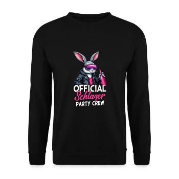 Équipe officielle de la fête Schlager - Sweat-shirt Unisexe - noir - Devant - Alina (178cm) & Michal (187cm)