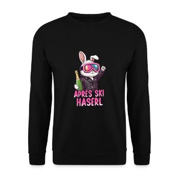 Lapin d’après-ski - Sweat-shirt Unisexe - noir - Devant - Alina (178cm) & Michal (187cm)