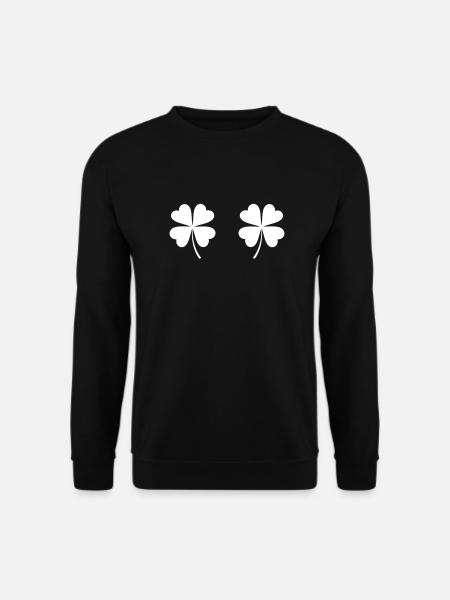 Shamrock Boobs Irish Boobies - Unisex Sweatshirt - black