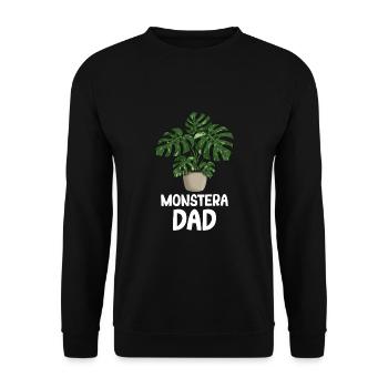 Monstera Dad - Unisex Pullover - Schwarz - Vorne - Alina (178cm) & Michal (187cm)