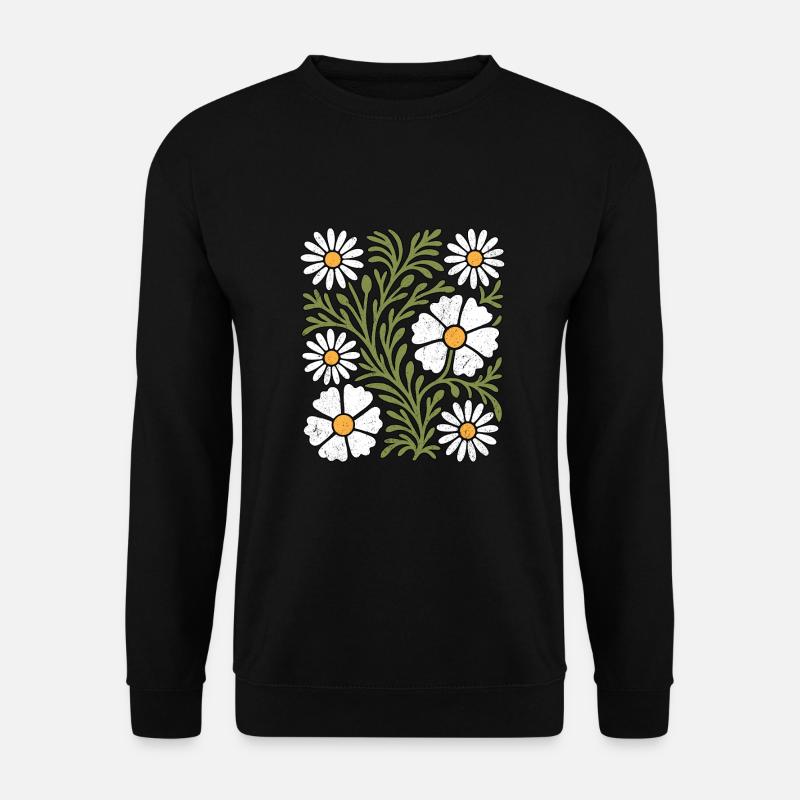 Boho Daisies - Unisex Sweatshirt - black