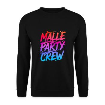 Malle Party Crew - Sweat-shirt Unisexe - noir - Devant - Alina (178cm) & Michal (187cm)