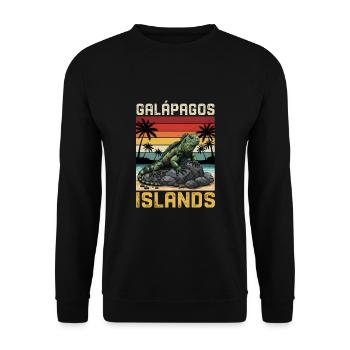 Galapagos Islands - Unisex Sweatshirt - black - Front - Alina (178cm) & Michal (187cm)