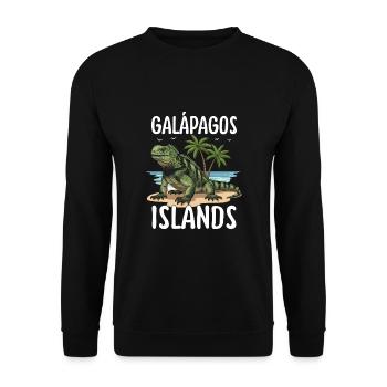 Galapagos Islands - Unisex Sweatshirt - black - Front - Alina (178cm) & Michal (187cm)