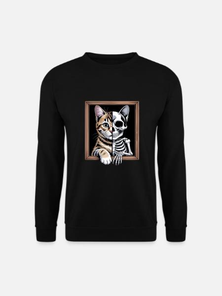 Schrödinger's cat dead alive - Unisex Sweatshirt - black