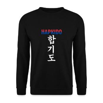 Hapkido Art martial coréen - Sweat-shirt Unisexe - noir - Devant - Alina (178cm) & Michal (187cm)
