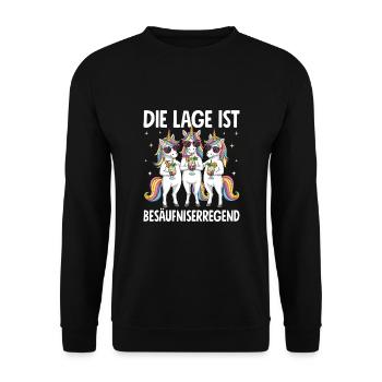 La situation est l’ivresse - Sweat-shirt Unisexe - noir - Devant - Alina (178cm) & Michal (187cm)