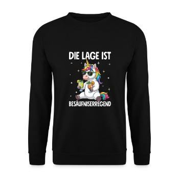 La situation est l’ivresse - Sweat-shirt Unisexe - noir - Devant - Alina (178cm) & Michal (187cm)
