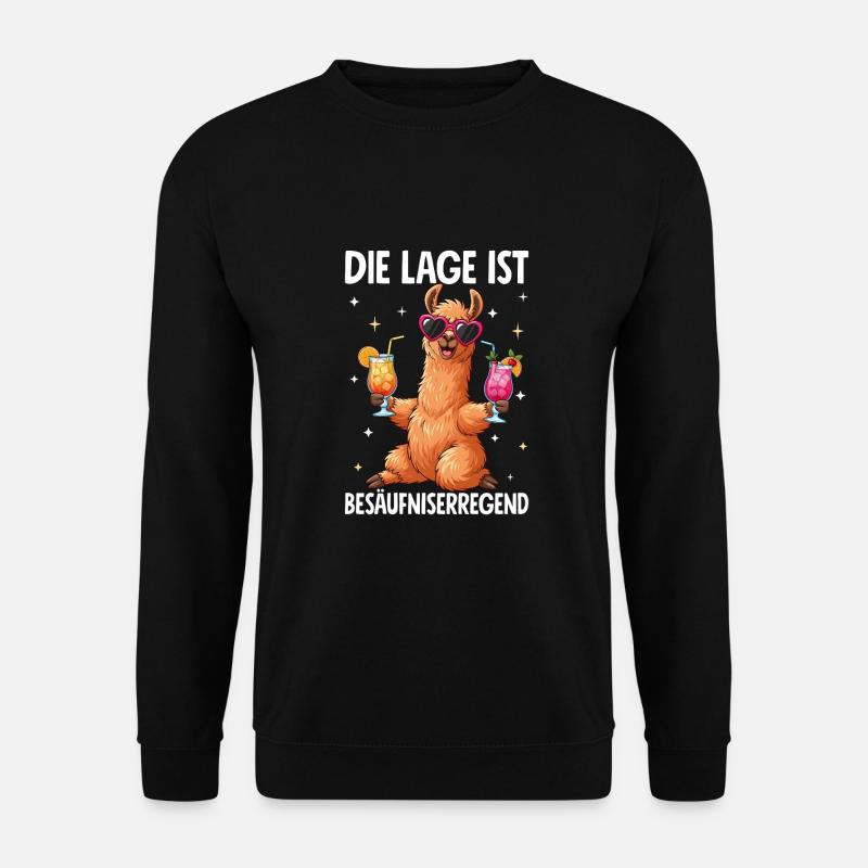 Die Lage Ist Besäufniserregend - Unisex Pullover - Schwarz