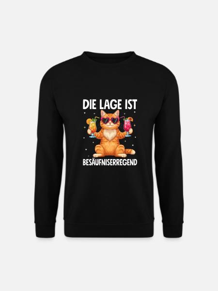 The situation is drunkenness - Unisex Sweatshirt - black
