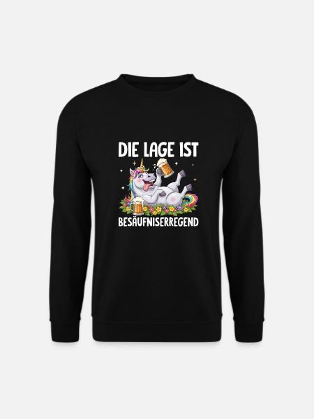 The situation is drunkenness - Unisex Sweatshirt - black