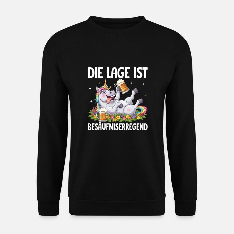 The situation is drunkenness - Unisex Sweatshirt - black