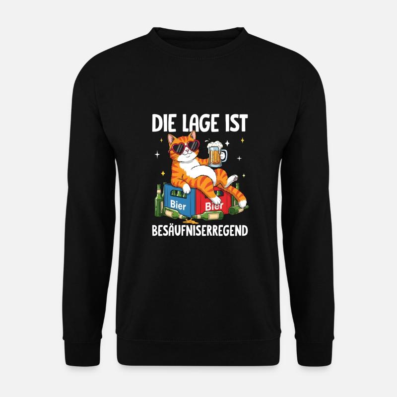 The situation is drunkenness - Unisex Sweatshirt - black