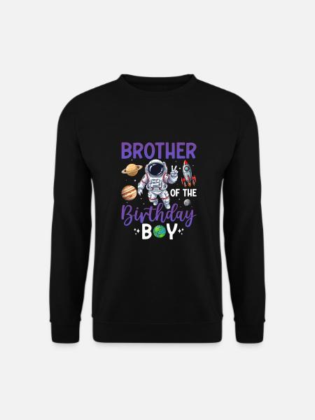 Frère du garçon d’anniversaire - Sweat-shirt Unisexe - noir