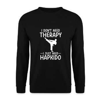 Thérapie Hapkido - Sweat-shirt Unisexe - noir - Devant - Alina (178cm) & Michal (187cm)