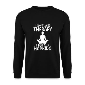 Thérapie Hapkido - Sweat-shirt Unisexe - noir - Devant - Alina (178cm) & Michal (187cm)