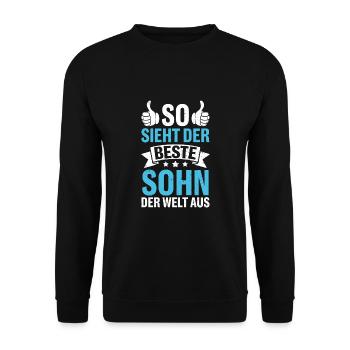 Voici à quoi ressemble le meilleur fils du monde - Sweat-shirt Unisexe - noir - Devant - Alina (178cm) & Michal (187cm)