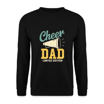 Cheer Dad - Unisex Sweatshirt - black - Front - Alina (178cm) & Michal (187cm)