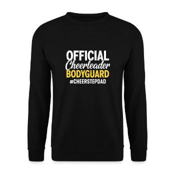 Official Cheerleader Bodyguard Cheer Stepdad - Unisex Sweatshirt - black - Front - Alina (178cm) & Michal (187cm)