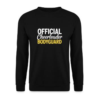 Official Cheerleader Bodyguard - Unisex Sweatshirt - black - Front - Alina (178cm) & Michal (187cm)