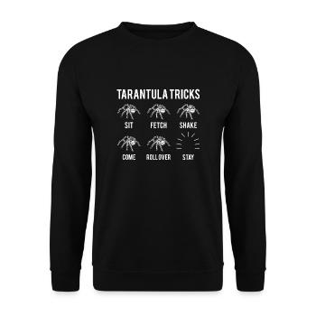 Pet Tarantula Arthropod Arachnid Spider Gift - Sweat-shirt Unisexe - noir - Devant - Alina (178cm) & Michal (187cm)