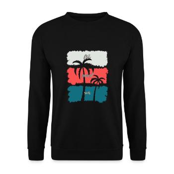 Sommer - Unisex Pullover - Schwarz - Vorne - Alina (178cm) & Michal (187cm)