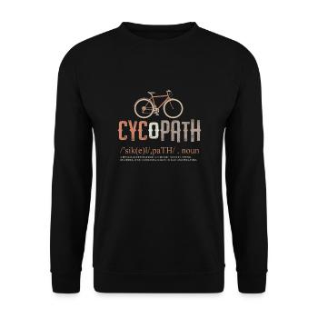 Cycopath Radfahrer Fahrrad Radfahren Radfahren - Unisex Pullover - Schwarz - Vorne - Alina (178cm) & Michal (187cm)