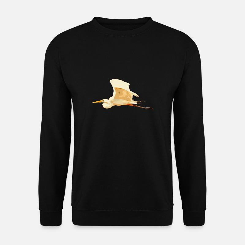 Kranich - Unisex Pullover - Schwarz