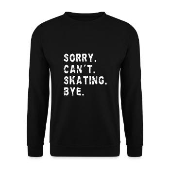 Skateboard Art For Boys Girls Men Skateboard Gifts - Unisex Sweatshirt - black - Front - Alina (178cm) & Michal (187cm)